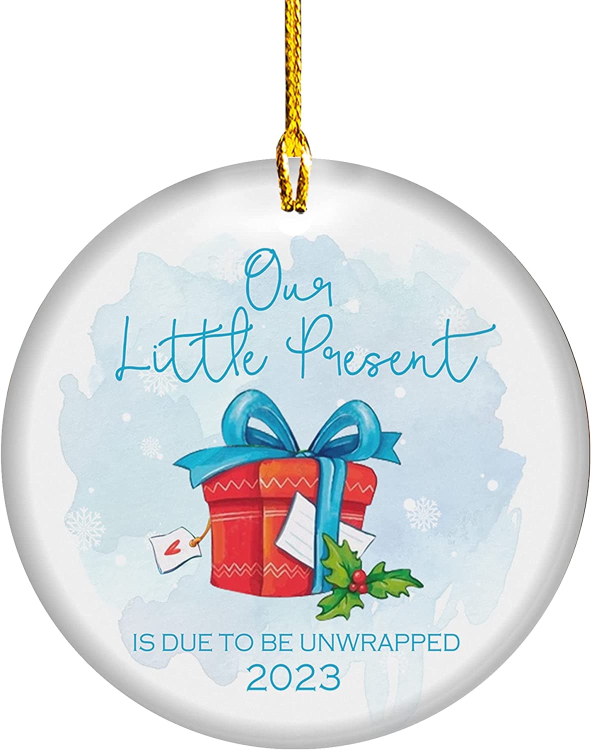 Pregnancy Announcement Baby Bump Ornament Baby On The Way Ornament