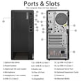 thumbnail image 4 of Lenovo ThinkCentre M90t Tower Desktop, Intel Core i7-12700, 16GB DDR5 512GB SSD + 1TB HDD, Win11Pro, 4 of 6