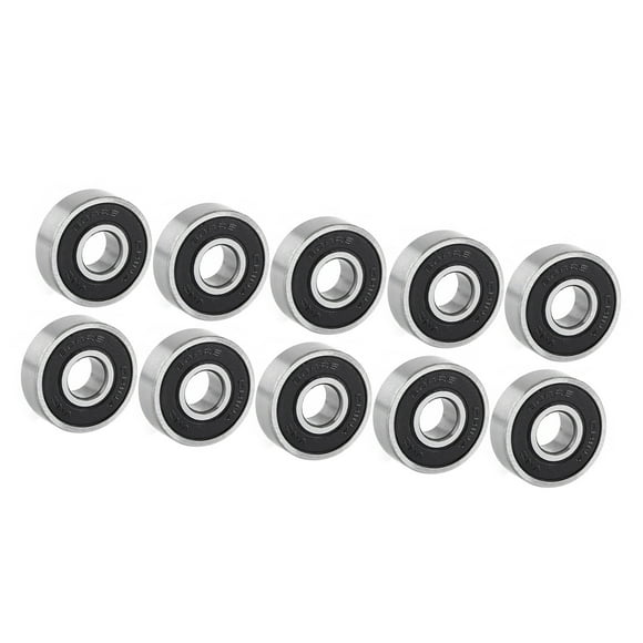 10PCS Miniature Deep Groove Ball Bearing, Double Rubber Sealed 608-2RS Ball Bearing Tool Accessories
