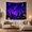 Moon City, variant on Moon Stars Fantastical with Cityscape Night Lower Portion, Mystical Fantasy for Space Lovers, Galaxy Room Decor, Graduation Gift, Tapestry Wall Hanging for Bedroom and Dorm