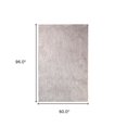 thumbnail image 4 of 5' X 8' Beige Shag Stain Resistant Area Rug, 4 of 10