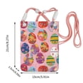 thumbnail image 2 of Multi-Color Cross-Body Handbag 8.27×5.91in Waterproof, Scratch-Resistant And Odor-Free Detachable Shoulder Strap Colorful Easter Eggs With Various Patterns, 2 of 8