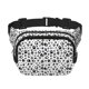 thumbnail image 1 of Balery Black Footprints Mochila Cinturón para Mujeres y Hombres, Bolsa de Cintura Impermeable de Doble Capa con Correa, 1 of 9