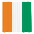 thumbnail image 2 of Ambesonne Ivory Coast Shower Curtain, Flag of Cote D'Ivoire, 69"Wx84"L, Marigold Jade Green, 2 of 4
