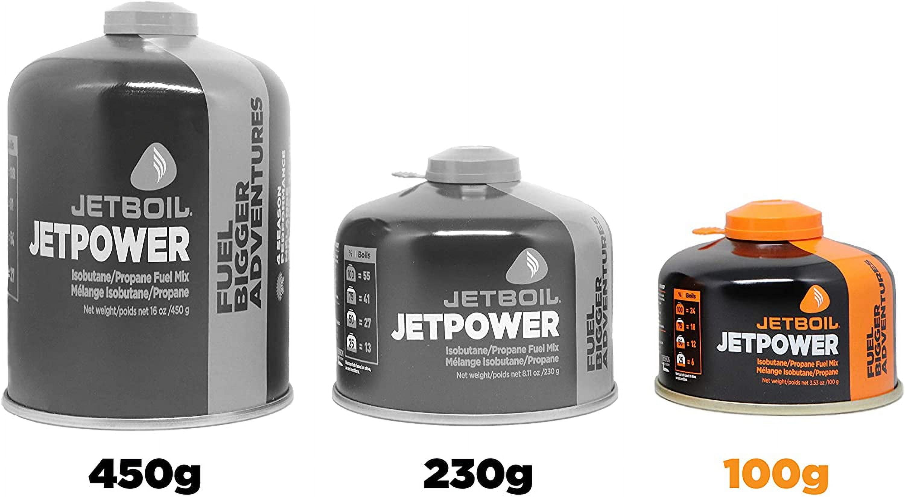 Jetboil Jetpower High-Performance Propane/Isobutane Liquid Gas Canister ...