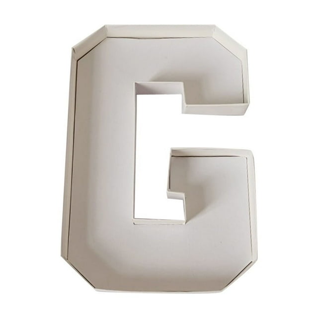Number Candy Box Letter Snack Box Creative Graduation Fruit Platter Sum Snack Plate, Paper Box Used For Birthday Anniversary Party Candy Cup Cake Container(G, 1 pc)