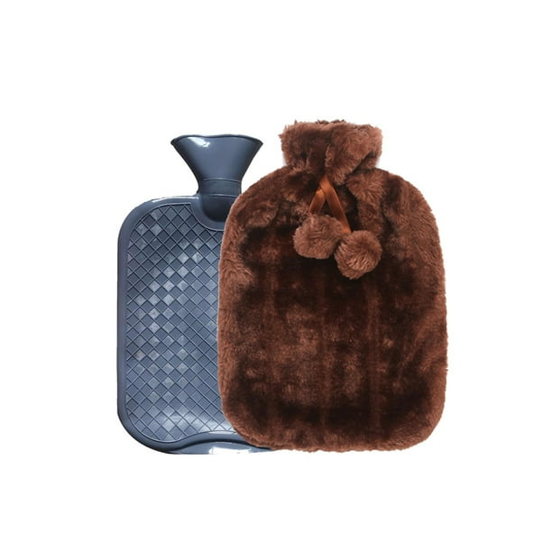 QISIWOLE Hot Water Bottle with Knitted Cover, 2L Hot Water Bag for Hot