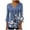 Blue Plus Size Blouse for Women_m, variant on CYMMPU Spring Tops Button V Neck Flare Sleeve Floral Printed Blouses for Women Dressy Casual Fall Trendy Shirts T-Shirts 3/4 Sleeve Loose Fit Empire Waist A Line T-Shirts XXL