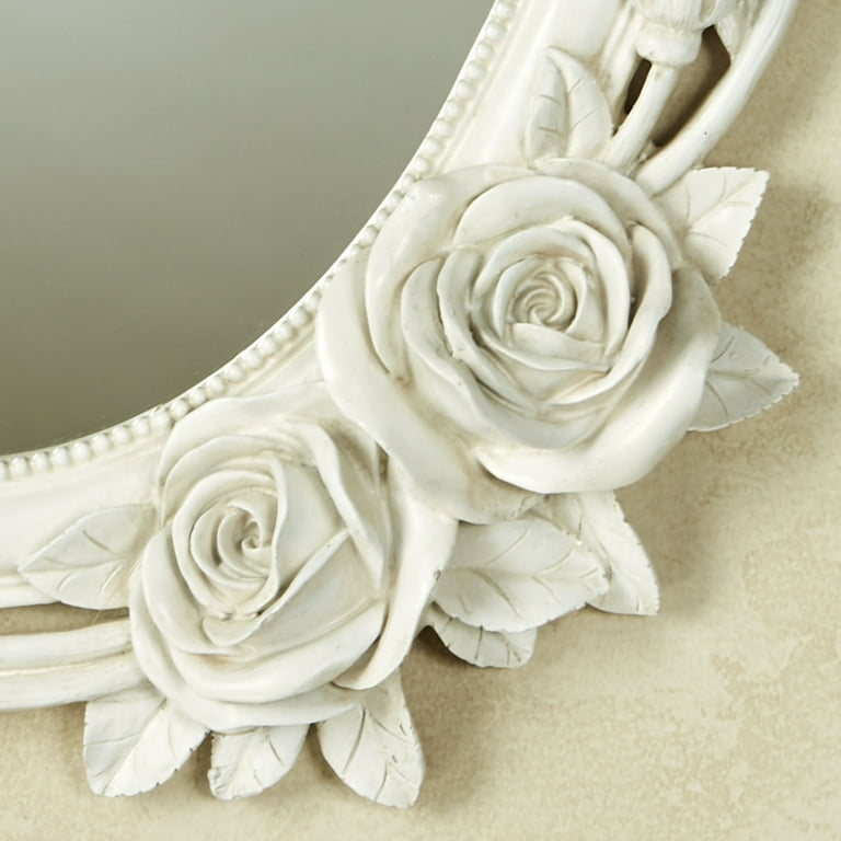 Antique White Rose Melody Wall Mirror 17” x 2.5” x 24” - Walmart.com