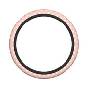 XMXY Car Steering Wheel Cover, Pink Geometric Figure Non-Slip Jeep Truck Universal Elastic Steering Wheel Protector 15 inch