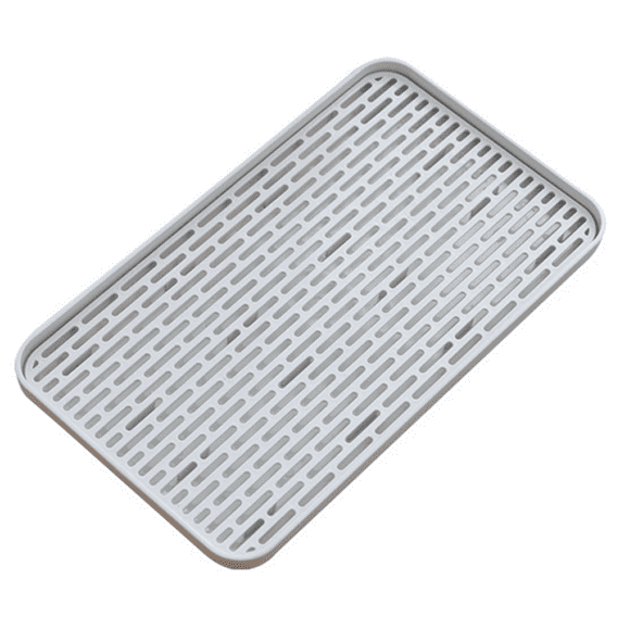 Dish Drain Tray-2-Tier, Dish Drying Tray, Dish Drainer Drying Rack, Dish Drying Rack, Tea Tray, Detachable Storage Tray for Cup Bowl Fruit