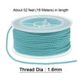 thumbnail image 2 of Unique Bargains Nylon Thread Twine Beading Cord 1.6mm Extra-Strong Braided Nylon Crafting String 16M/52 Feet, Light Blue, 2 of 7