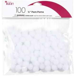 Eppingwin 300pcs 1 Inch White Pom Poms, Soft Pompoms for Crafts, Pom pom  Balls, Pom Poms for Arts & Crafts DIY Projects(White)