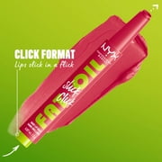 NYX Professional Makeup Fat Oil Slick Click Hydrating Tinted Lip Gloss with Lightweight Hydration, DM Me, 0.07 oz