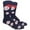 Baseball / The Heater - Navy, variant on Mens Cotton Novelty Crew Dress Socks with Sports Exercise Workout Design- Sports / Checkered (Charcoal), 10-13, 1 Pair