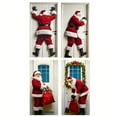 thumbnail image 7 of Santa Claus Door Frame Banner, Funny Merry Christmas Door Covers for Front Doors Decorative, Fall Doors Cover with Reindeer, Santa Background for Indoor Outdoor Home Winter Holiday 71×35 In, 7 of 7