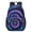 Blue and Purple Tie Dye Pattern, variant on Red and White Tie Dye Pattern 17" Waterproof Oxford School Backpacks for Teens, S-Shape Padded Straps, for School, Travel, Hiking, Camping