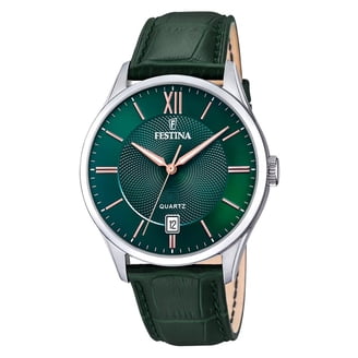 Festina F16585-4 Men's Sport Black Dial Leather Strap