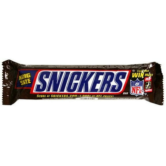 Snickers Bar, King-Size, 3.7-Ounce Bars (Pack of 24)