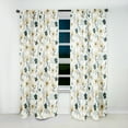 thumbnail image 2 of Designart "Neutral Floral Minimalism" Floral Blackout Curtain Panels, 2 of 4