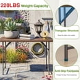 thumbnail image 5 of PayLessHere 4FT Folding Table Waterproof with Carry Handle with Lock,Brown Ratten, 5 of 7