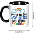thumbnail image 3 of Pride Day Lgbt Gay Peace Love Coffee Mug Funny Novelty Ceramic Tea Cup Microwave Safe 11oz Office And Home Ideal Cup For Men Women, 3 of 8