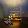 thumbnail image 3 of MesaSe LED Acrylic Message Board  LED Note Board with 12 Colors Pen  Light Up Message Board for Writing  LED Dry Erase Drawing Board with Stand for Office School Home, 3 of 9