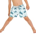 thumbnail image 6 of Edvintorg Short Boys Swim Trunks Printed Elastic Waisted Summer Vacation Beach Shorts with Pockets Size 6-15, 6 of 7
