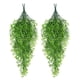 thumbnail image 1 of Colgante de pared de flor de loto verde artificial de rattan, planta verde simulada, 1 of 8