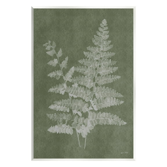 Stupell Industries Green Rustic Ferns Botanical & Floral Painting Unframed Art Print Wall Art, 10 x 15
