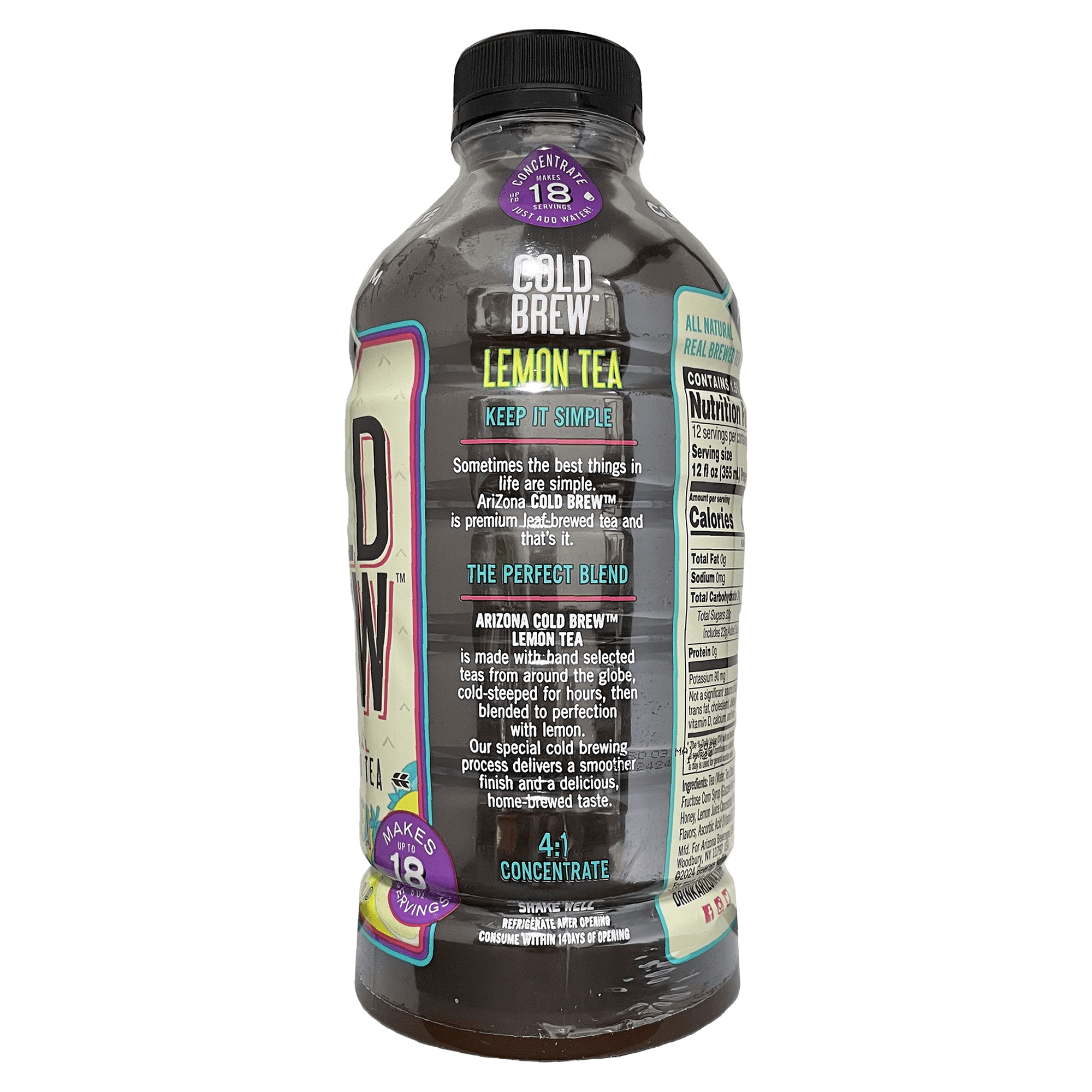 (3 pack) AriZona Cold Brew Concentrate Lemon Tea 28oz