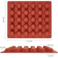 thumbnail image 2 of 30-Cavity Mini Peanut Butter Cup Mold Silicone Candy Mold Bite Size for Keto Fat Bomb, Dark Chocolate, 2 of 7