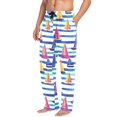 thumbnail image 2 of FORMRS Mens Pajama Pants with Pockets Sleepwear Lounge Bottoms Sizes S-2XL, Blue Hand Drawn Sailboats, 2 of 7