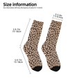 thumbnail image 2 of Fuzoiu Leopard Print-2 Print Kids Socks For Boys Girls,Grip Crew Socks with Non Slip,Lightweight Stretch Crew Socks,Toddlers Crew Boot Socks, 2 of 5