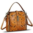 thumbnail image 3 of Embossed Genuine Leather Purses and Handbags Women Shoulder Bag Crossbody Bag, 3 of 6