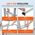 thumbnail image 5 of Steel Ladder Roof Hook and Stabilizer Kit - Includes Adjustable Standoff Arms, Wall Extension & Anti-Slip Rubber Feet, 5 of 10
