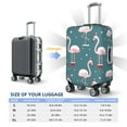 thumbnail image 6 of Easygdp Elegant Flamingo Wearing A Christmas Hat Double-Sided Printed Elastic Suitcase Protective Cover,Invisible Zipper, Business Trip Luggage Cases,Washable And Resistant To Falling -Large, 6 of 9