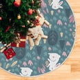 thumbnail image 5 of Coolnut Christmas Tree Skirt, 48", Easter Tree Skirt Double Layers Polyester Easter Tree Skirt for Easter Holiday Party Decoration, 5 of 6