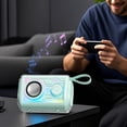thumbnail image 4 of Mini Bluetooth Speaker, Transparent Wireless Speaker, Colorful Lighting Speaker, Portable Bluetooth Speaker, Wireless Audio, Compact Speaker, Outdoor Bluetooth Speaker, 4 of 6