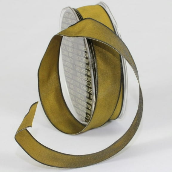 The Ribbon People Mustard Green Solid Wired Craft Ribbon 1" x 54 Yards