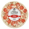 Lucias Thin Crust Four Meat Frozen Pizza 24oz