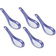 thumbnail image 1 of Heytea 5PCS Ceramic Soup Spoon Japanese Chinese Wonton Soba Rice Pho Ramen Noodle Soup Spoons for Home Restaurant, 1 of 4