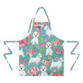 thumbnail image 2 of Schnauzer Dogs Apron-Garden Aprons for Women with Pockets-Cotton Linen Waterproof Kitchen Cooking Gardening Aprons Adjustable for Kitchen,Cooking,BBQ and Salon 33x27 Inch, 2 of 7
