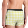 thumbnail image 5 of Kll Lemon Yellow Checkboard Men'S Cotton Boxer Briefs Underwear-Medium, 5 of 9
