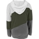 thumbnail image 5 of Sudadera con capucha de manga larga con bloques de color para mujer, bonita túnica holgada e informal con cordón, 5 of 6