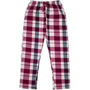 North 15 Women's Super Cozy Minky Fleece Plaid Pajama Bottom-L1527-Des19-M
