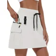 thumbnail image 1 of Jupe Cargo de Golf Taille Haute pour Femmes avec Multiples Poches Séchage Rapide Réglable Poches Latérales Zippées, 1 of 10