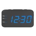 thumbnail image 1 of Reloj despertador digital grande LED con cable de carga USB Modo de atenuación Función de repetición, Control , Reloj moderno Azul Baoblaze Despertador de escritorio, 1 of 8