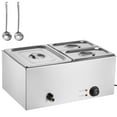 thumbnail image 6 of KFFKFF 3-Section Electric Food Heating Station, 17QT Capacity, 1200W, Adjustable Temp 86-185°F, Professional Grade Stainless Steel Countertop Buffet Server for Catering, 6 of 9