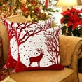 thumbnail image 6 of Wooowa Christmas Themed Pillow Covers (Assorted Patterns), 17.7x17.7Inch Festive Decor for Sofas, Bedrooms & Holiday Gatherings (Pillow Insert Not Included), 6 of 6